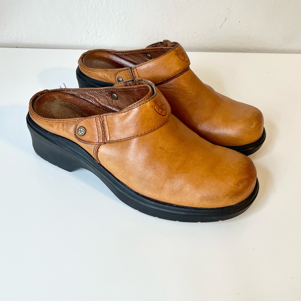 Ariat Leather Santa Cruz Slingback Mules size 8B Women’s